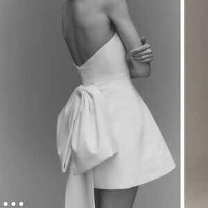 NWT *Viral* Anthropologie Sachin & Babi Grace Strapless Back-Bow Mini Dress